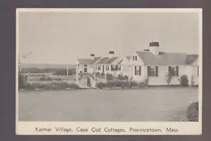 Provincetown MASSACHUSETT c1950s KALMAR VILLAGE Pubblicità Roadside CAPE COD - Foto 1 di 2