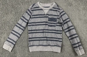 Tucker Tate Kids' Stripe Waffle Pocket Sweater Top Blue Gray Boys 4 4T - Picture 1 of 9