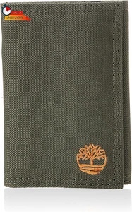 Men'S Trifold Nylon Wallet, Olive, One Size - Picture 1 of 12