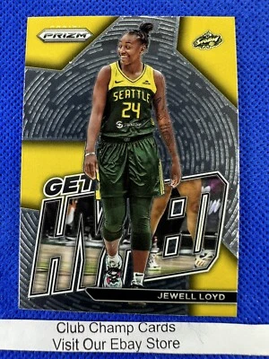 2023 #1 Jewell Loyd WNBA Panini Prizm Basketball GET HYPED Insert Storm - Image 1 of 2