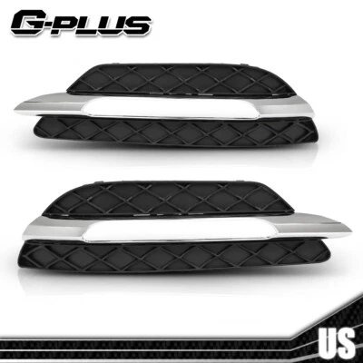 Cubierta de luz de circulación diurna DRL apta para 12-15 Mercedes-Benz C250 C300 C350 Foto 1 de 4