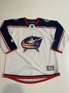 Chicos Columbus Azul Chaquetas NHL Bordado Jersey Talla XL - Imagen 1 de 4