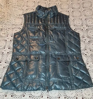 Geox Respira Breathing System Quilted Zippered Vest Size 10 US, Green - image 1 of 4