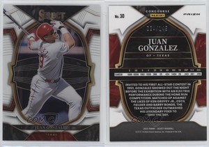 2023 Panini Select Concourse White Prizm /149 Juan Gonzalez #30