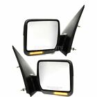 Left &amp; Right Power Mirror Heated Manual Folding Black Fits 2004-2006 Ford F150