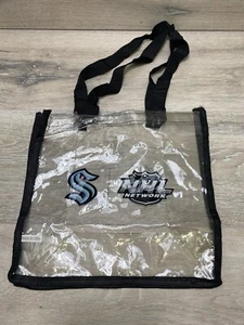 Seattle Kraken Clear Plastic Tote Bag 12" x 11" x 6" Arena Approved - Picture 1 of 8