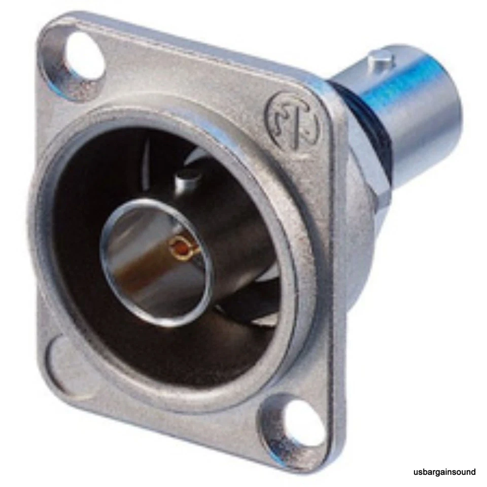 Neutrik NBB75DFI Panel D-Mount BNC to BNC Barrel Isolated - Image 1 of 1