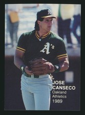 1989 Pacific C&C Playball Superstars #1 Jose Canseco Oakland A's Broder Oddball