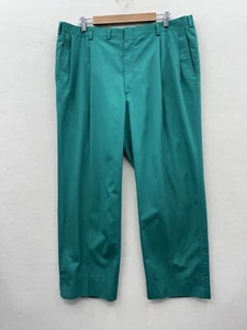 Vintage Jack Nicklaus Mens 39x30 Pants Golf Trousers Green Tournament Slacks - Picture 1 of 11