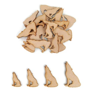 Lobo MDF Formas Artesanales Madera En Blanco Halloween Decoración Adornos Hombre Lobo - Imagen 1 de 4