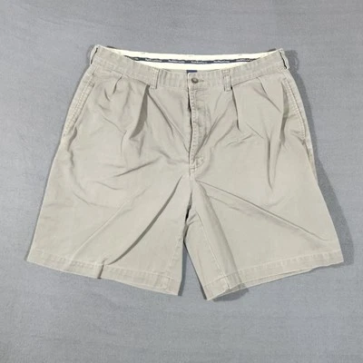 Мужские шорты Polo Ralph Lauren размер 38 хлопок плиссированные Tyler Golf Chino серые Y2K - Изображение 1 из 4