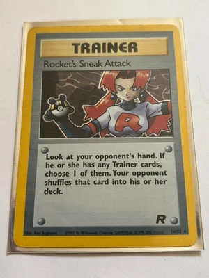 Pokemon Karte Rocket´s Sneak Attack 16/82 Englisch Holo - Bild 1 von 2