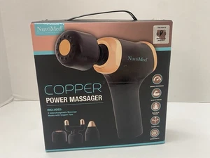NuvoMed Copper Power Massager Rechargeable Cordless Brand New - Picture 1 of 6