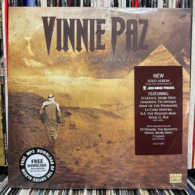 VINNIE PAZ - GOD OF THE SERENGETI (CLEAR VINYL 2LP) 2012  RARE  JEDI MIND TRICKS - Image 1 of 3