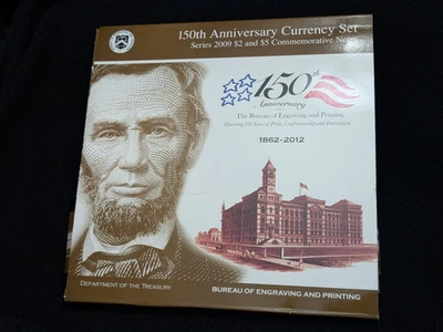 150th Anniversary Currency Set Series 2009 $2 & $5 Notes Includes Book And Notes - Image 1 of 4