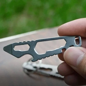 Mini EDC Multitool Schlüsselanhänger Flaschenöffner Schraubenschlüssel Outdoor - Bild 1 von 11