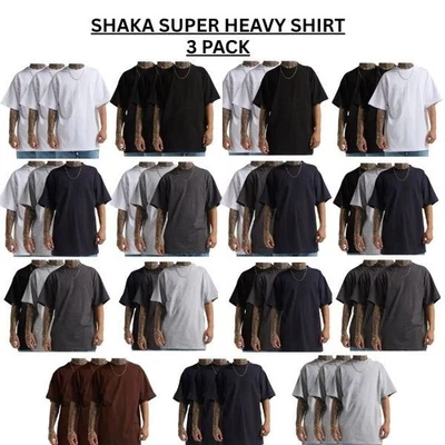 3 Pack SHAKA WEAR Max Super Heavy T Shirt  (3 Pack) - Image 1 of 4