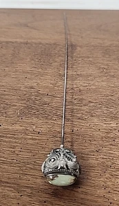 ANTIKE FILIGRANE HUTNADEL AUS STERLING MIT STEIN - WUNDERSCHÖN - Bild 1 von 7