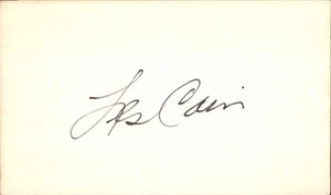 Les Cain Signed 3x5 Index Card Cut Detroit Tigers Autograph Den - Picture 1 of 1