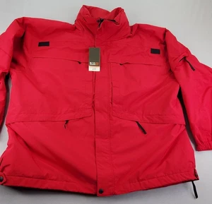 5.11 Tactical 3-in-1 Parka Jacket Mens 2XL Range Red Waterproof Removable Liner - Picture 1 of 24