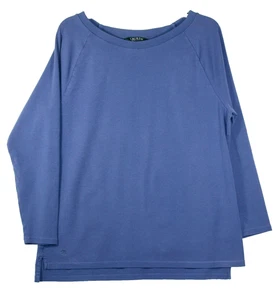 Lauren Ralph Lauren T-Shirt Damen XL Blau Armband Langarm Oberteil Stretch - Bild 1 von 3