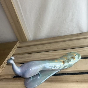 PEACOCK, Beautiful Porcelaine Figurine IZIDA (Bulgaria) Factory 1960's  - Picture 1 of 9