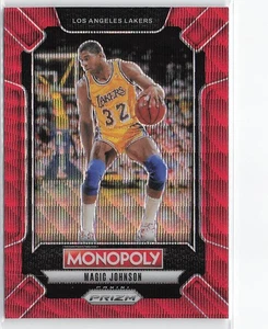 2024-25 Panini Prizm Monopoly #LEG4 Magic Johnson Legends Red Wave - Bild 1 von 2
