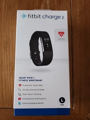 NEU Fitbit Flex 2 F538FECA schwarz Fitness Armband Aktivitätstracker L - Bild 1 von 3