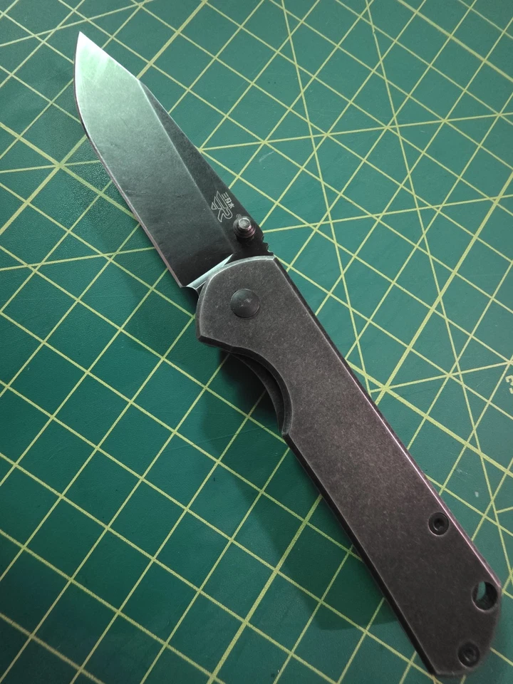 Navaja de bolsillo plegable Sanrenmu 7010 8Cr13MoV hoja plateada EDC—- Foto 1 de 4