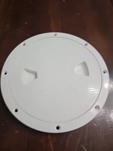 8 inch ABS Plastic White Round Boat Marine Out Deck Plate Inspection Access - Bild 1 von 1