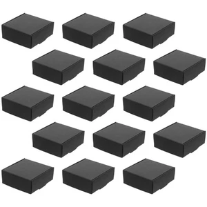 15 Piezas Cajas de Correo con Tapas Negro Embalaje de Tarjetas Envío Resistente - Imagen 1 de 12
