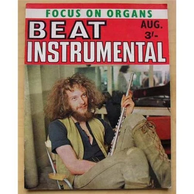 JETHRO TULL BEAT INSTRUMENTAL MAGAZINE AUG 1969 IAN ANDERSON COVER WITH MORE INS - Image 1 of 2