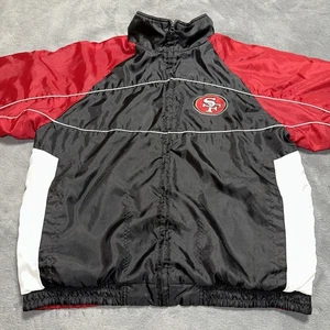 Chaqueta reversible vintage NFL G-III Apparel San Francisco 49ers manga raglán grande - Imagen 1 de 24