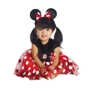 Disfraz rojo de Minnie Mouse Disney bebé bebé disfrazado 6-12 meses - Imagen 1 de 2