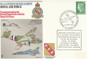 342 French Squadron France Cover FLOWN 1974 (93895) - Picture 1 of 2