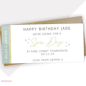 Personalised Spa Day Voucher - Gift Idea For Birthday, Anniversary, Christmas - Picture 1 of 15