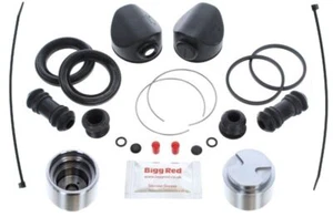 für SUBARU BRAT VORNE Bremssattel Dichtung Neuaufbau Reparatursatz & Kolben - Bild 1 von 1