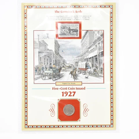 Postal Commemorative Society 1927 Nickel and Stamp Collectors Panel Cover