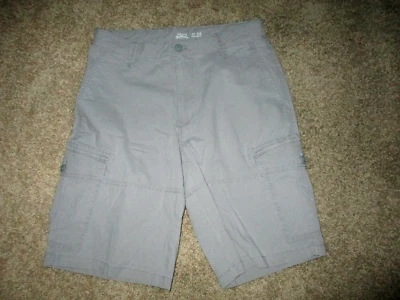 Pantalones Cortos Hombre IZOD Elásticos Agua Salada Color Gris Talla 29"x10.5 Excelente Estado Foto 1 de 3