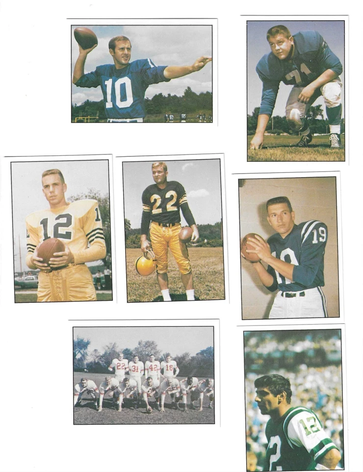 1981 TCMA Greats U-PICK Karras Tarkenton Unitas Layne Staubach Namath Brown +++ - Image 1 of 1