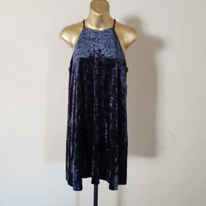 NWT - Velvet Sleeveless Relaxed Fit Mini Dress - Size Small - Picture 1 of 5