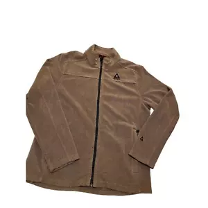 Gerry zippered jacket in brown, mens size L - Picture 1 of 7