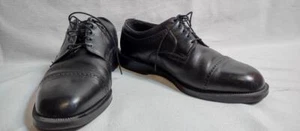 FLORSHEIM Comfortech Black DRESS SHOES - Size 10 3E Lace Up Cap Toe - Picture 1 of 1