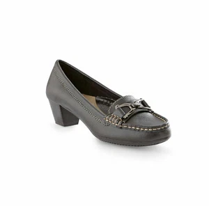 Thom McAn donna Francis abito nero scarpe tacco gattino ampia larghezza - Foto 1 di 13