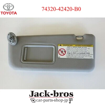CONJUNTO DE VISERA ORIGINAL TOYOTA OEM, LH TOYOTA RAV4 2000/08-2005/11 74320-42420-B0 Foto 1 de 4