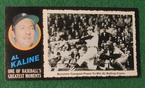 Rare 1971 Topps Baseball Greatest Moments #19 Card Al Kaline Detroit Tigers - Picture 1 of 4