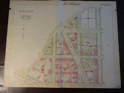 Mapa de 1892 de NW DC-Dupont Circle @ Q/19th-Raro gran detalle específico de propiedad. Foto 1 de 4