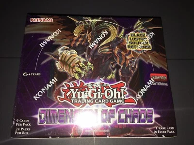 Yugioh Caja de refuerzo sellada: Dimension of Chaos 1ª edición sellada Foto 1 de 4