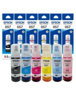 Epson Genuine 057 Ink Bottle 6-Color Set T09D for L8050 L18050 Printer 70ml - Picture 1 of 3