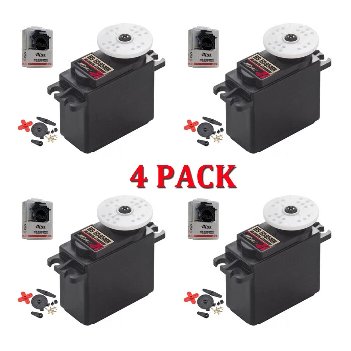 Hitec HS-5585MH Coreless Hi-Torque Metal Gear Servo 4-PACK HS5585MH / HS5585 - Image 1 of 1